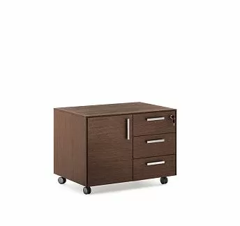 ЭНЦО/ENZO Тумба 3 ящика, 1 дверь ЭВКАЛИПТ МОРЕН/ХРОМ