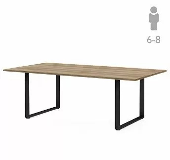 РОЛА/ROLA Стол д/переговор 240 черн ГАВАНА/ЧЕРНЫЙ