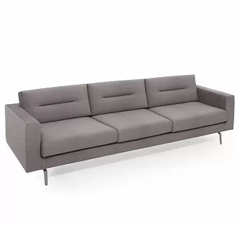 ТЕНО/TENO 3м диван, ткань, Romeo ТЕМНО-БЕЖЕВЫЙ/ПОЛИР