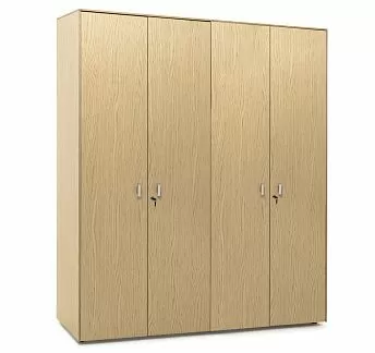 ЭКЗЕ/EXE Шкаф д/бумаг с гардер ДУБ СВЕТЛЫЙ/ХРОМ