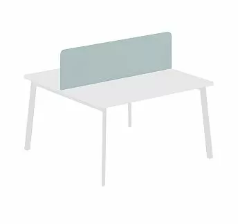 ЛИНК/LINK Экран бенча ДСП 138 см СЕРО-ГОЛУБОЙ