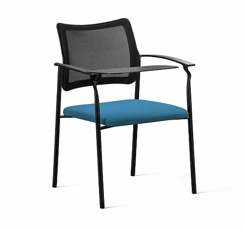 ПИНКО-СЕТКА/PINKO-MESH Кресло стол, ч.опор ЧЕРНЫЙ/ГОЛУБ/ЧЕРНЫЙ