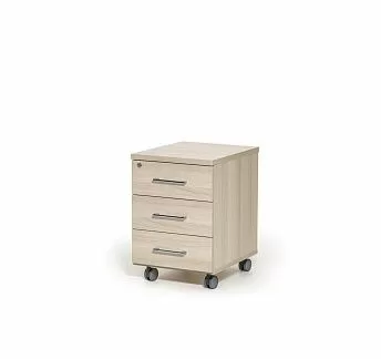 ФЕ/РО/FE/RO Тумба подкатная, 3 ящика ДУБ СВЕТЛЫЙ