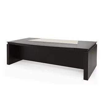 ЛАГО/LAGO Стол письменный закругл. ДУБ ФЕРРО/БЕЖ