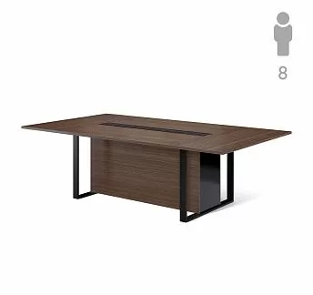 ЭКЗЕ/EXE Стол перег 256 черн/короб ОРЕХ/ЧЕРНЫЙ