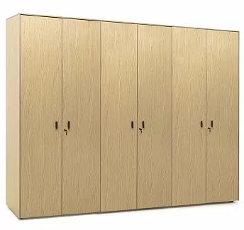 ЭКЗЕ/EXE Шкаф д/бумаг x 2 с гардер ДУБ СВЕТЛЫЙ/ЧЕРНЫЙ