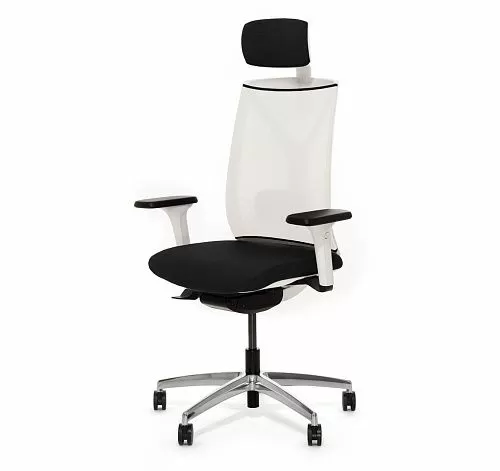 ДИОН С ББ/DION M WW Кресло,син,1Д,подг,а ЧЕРН/БЕЛЫЙ/АЛЮМ