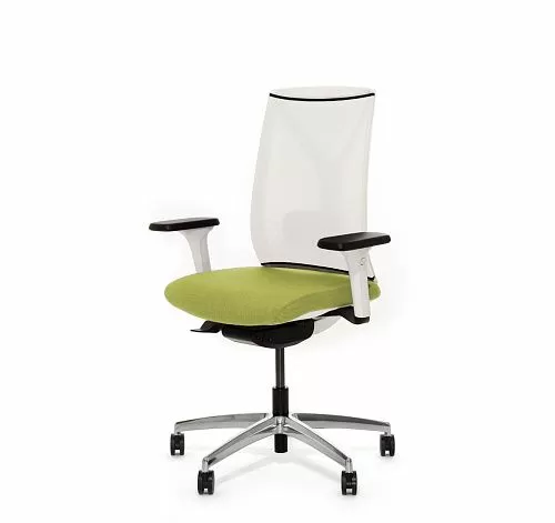 ДИОН С ББ/DION M WW Кресло,синх, 1Д, ал ЗЕЛЕНЫЙ/БЕЛЫЙ/АЛЮМ