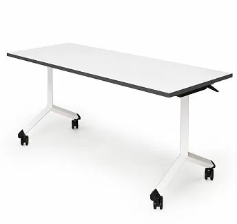 ШИФТ/SHIFT Стол поворотный 150х60 БЕЛЫЙ/ГРАФИТ/БЕЛЫЙ