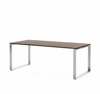 ЭКЗЕ/EXE Стол письменный 200 хром ОРЕХ МАРОНЕ/ХРОМ