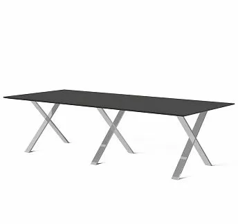 АНКОНА/ANCONA Стол д/перег. модульный ЧЕРНЫЙ/ХРОМ