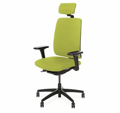 ДИОН/DION Кресло,синх, 1Д,подг, чер ЗЕЛЕНЫЙ/ЧЕРНЫЙ