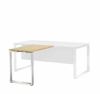 ЭКЗЕ/EXE Приставка 100x60 хром ДУБ СВЕТЛЫЙ/ХРОМ