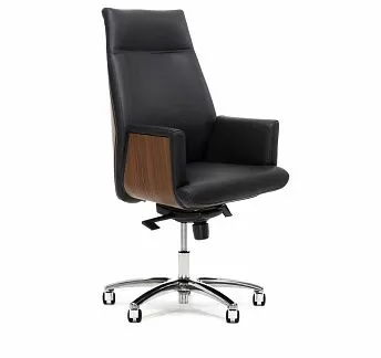 ЗЕВС/А/ZEUS/A Кресло руков ч/орех ЛМР ОРЕХ ИТАЛЬЯНСКИЙ/ЧЕР