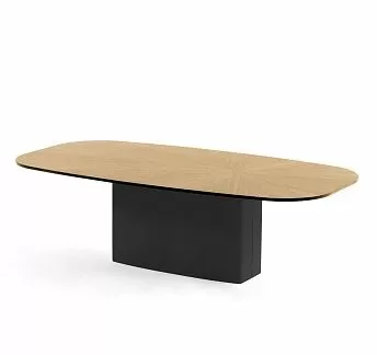 НОАЛЕ/NOALE Стол кофейный овальный СВ.ЭВКАЛИПТ/ЧЕРНЫЙ