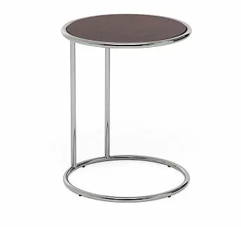 КАПЕЛЛА/CAPELLA кофейный стол ДУБ ТЕМНЫЙ/ХРОМ