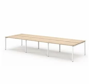 ТУР/TOUR бенч 6 р.мест 118х68 см ДУБ КАЛИФ/БЕЛЫЙ