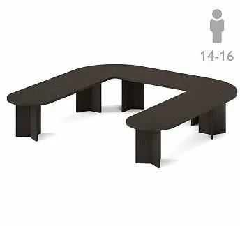 ПОЗ/СИР/POS/SIR Стол перег. П-обр 420 ВЕНГЕ