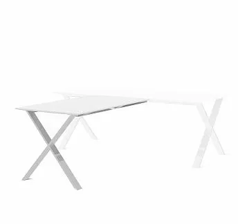 АНКОНА/ANCONA Брифинг-приставка БЕЛЫЙ/ХРОМ