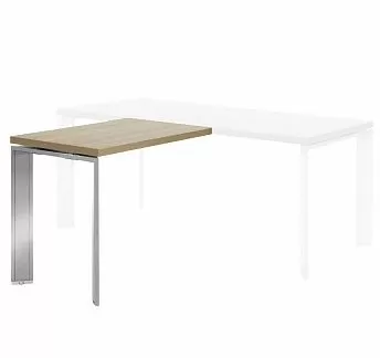 ФЕРМО/FERMO Приставка 100x60 Хром ДУБ СВЕТЛЫЙ