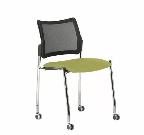 ПИНКО-СЕТКА/PINKO-MESH Кресло колеса,б/под ЧЕРНЫЙ/ЗЕЛЕНЫЙ/ХРОМ