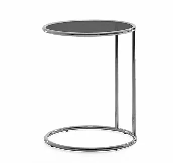 КАПЕЛЛА/CAPELLA кофейный стол СТЕКЛО ЧЕРН/ХРОМ