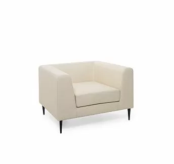 ЕВА АП/EVA UP Кресло, кожа БЕЖЕВЫЙ/ЧЕРНЫЙ