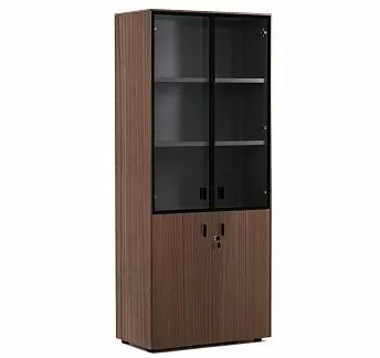 ЭНЦО/ENZO Шкаф комбинированный в197 ЭВКАЛИПТ МОРЕН/ЧЕРН