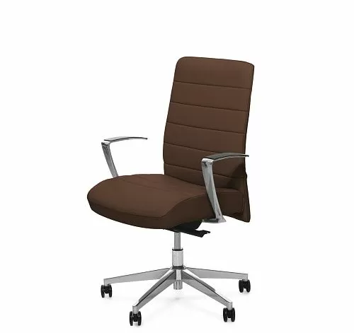СТРАЙП/Б/STRIPE/B Кресло руководителя ШОКОЛАД/АЛЮМ