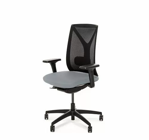 ДИОН С/DION M Кресло,синх, 4Д, черн СЕРЫЙ/ЧЕРНЫЙ