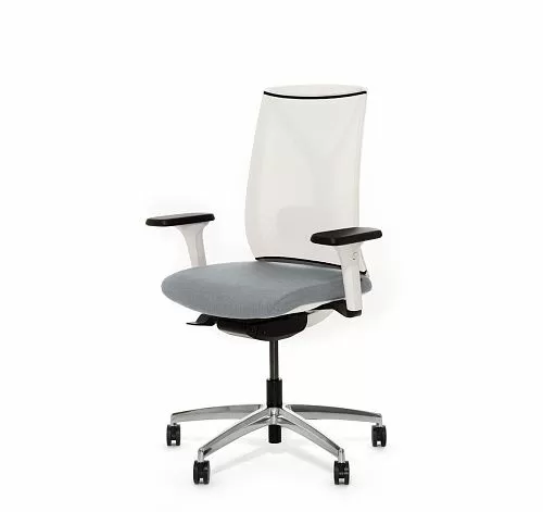 ДИОН С ББ/DION M WW Кресло,синх, 4Д, ал СЕРЫЙ/БЕЛЫЙ/АЛЮМ