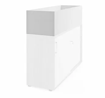 Кашпо высокое для шкафа 139 см БЕЛЫЙ