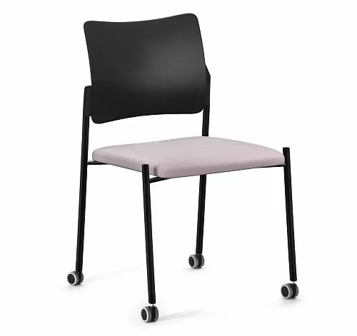 ПИНКО/PINKO Кресло на ч.колес, б/под ЧЕРНЫЙ/СЕРЫЙ/ЧЕРНЫЙ