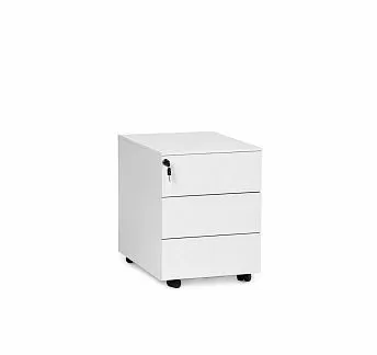 СТАР/STAR Тумба 3 ящика, металл БЕЛЫЙ