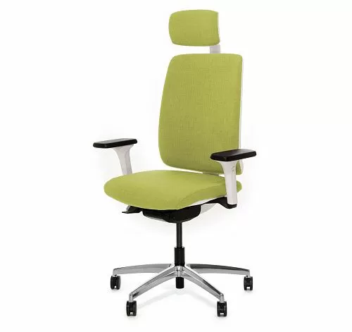 ДИОН Б/DION W Кресло,синх, 1Д,подг,ал ЗЕЛЕНЫЙ/БЕЛЫЙ/АЛЮМ