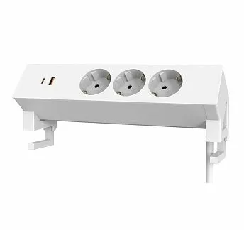 СОЛО ДЭСК/SOLO DESK настол. блок розеток БЕЛЫЙ