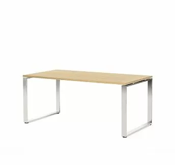 ЭКЗЕ/EXE Стол письменный 180 хром ДУБ СВЕТЛЫЙ/ХРОМ