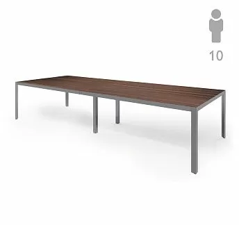 ЭНЦО/ENZO Стол для переговоров ЭВКАЛИПТ МОРЕН/ХРОМ