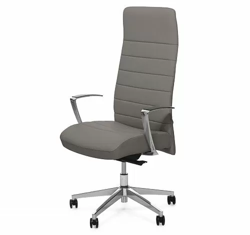СТРАЙП/А/STRIPE/A Кресло руководителя СЕРЫЙ/АЛЮМ
