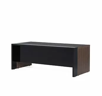 ЛАВА/LAVA Стол письменный 200 ТАБАК/ЧЕРНЫЙ ГЛЯНЕЦ
