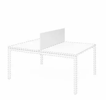 ТУР/TOUR Экран бенча ДСП 140 см БЕЛЫЙ