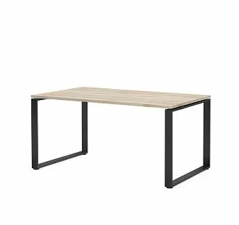 РОТОНДА/ROTONDA Стол 160 черн ДУБ СВЕТЛ/ЧЕРНЫЙ