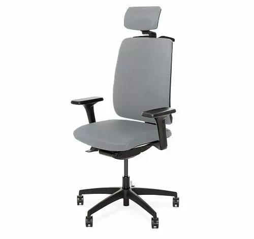 ДИОН/DION Кресло,синх, 1Д,под&в,чер СЕРЫЙ/ЧЕРНЫЙ