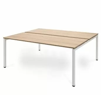 ТУР/TOUR бенч 2 места 158х139 см ДУБ КАЛИФ/БЕЛЫЙ