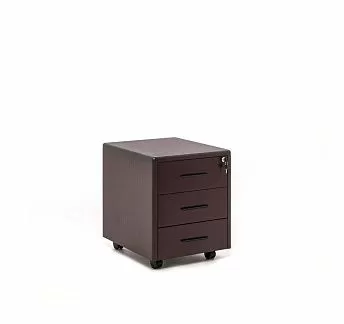 ЛЕГНО/LEGNO Тумба подкатная 3 ящика ПАЛИСАНДР