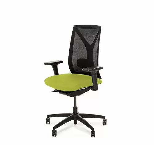 ДИОН С/DION M Кресло,синх, 1Д, черн ЗЕЛЕНЫЙ/ЧЕРНЫЙ