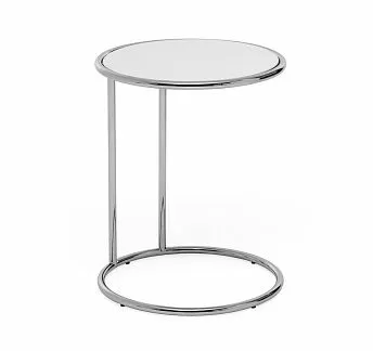 КАПЕЛЛА/CAPELLA кофейный стол БЕЛЫЙ/ХРОМ