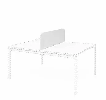 ЛИНК/LINK Экран бенча ДСП 118 см БЕЛЫЙ