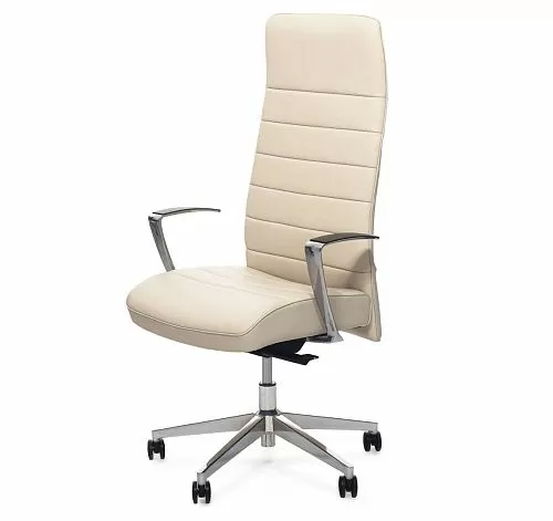 СТРАЙП/А/STRIPE/A Кресло руководителя БЕЖЕВЫЙ-АЛЮМ