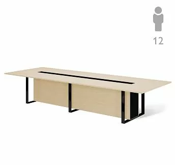 ЭКЗЕ/EXE Стол перег 396 черн/короб ДУБ СВЕТЛЫЙ/ЧЕРН